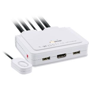 InLine Cable KVM Switch - 2-port - HDMI - 4K - USB - Audio